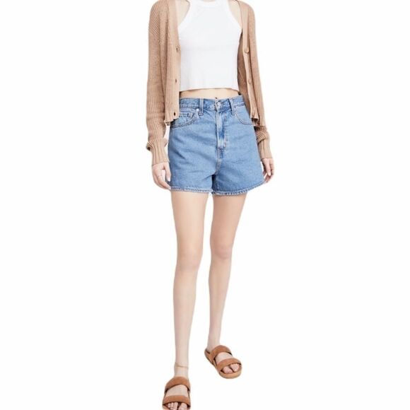 VINTAGE LEVI'S Loose High Waist Shorts Size 31 - Picture 2 of 13